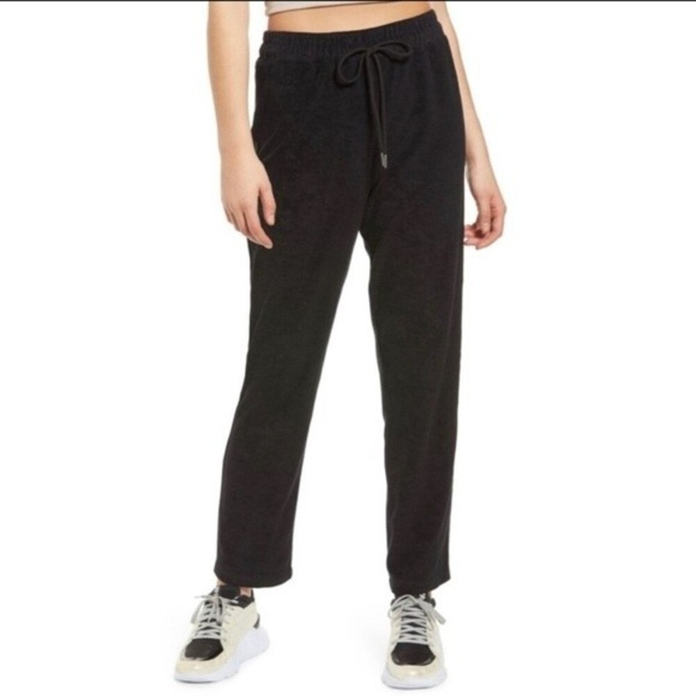 NWT - WAYF '98 - Terrycloth Black Sweatpants - Small